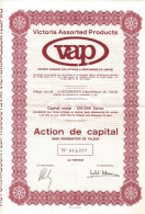 Titre De 1968 - Victoria Assorted Products - Société Zaïroise Par Actions à Responsabilité Limitée N° 014.374 - Afrique