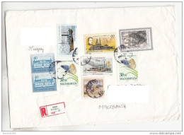 HUNGARY, R-COVER, REPUBLIC OF MACEDONIA, Transport, Ships, Butterflies (008) - Lettres & Documents