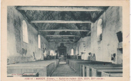 89. SOUCY. CPA.  EGLISE EN RUINES CARTE VENDUE AU PROFIT DE SA RESTAURATION . +TEXTE - Soucy