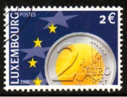 LUXEMBOURG, LUXEMBURG 2001, MI 1549, EURO-MÜNZEN,  GESTEMPELT, OBLITERE - Used Stamps
