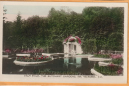 Butchart Gardens Victoria BC Canada Old Real Photo Postcard - Victoria