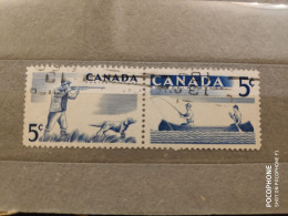 1957 Canada	Sport Fishing (F20) - Used Stamps