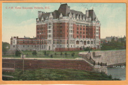 Empress Hotel Victoria BC Canada Old Postcard - Victoria