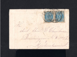 16328-DENMARK.-OLD COVER LEMVIG To COPENHAGEN.1891.ENVELOPPE DANKMARK - Lettres & Documents