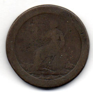 GREAT BRITAIN - 1 Penny, Copper, Year 1797, KM # 618 - C. 1 Penny