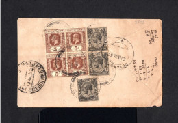 5755-STRAITS SETTLEMENTS.-MALAYSIA.REGISTERED COVER PENANG To DEVAKOTTA (india).1932.WWII.ENVELOPPE MALAISIE - Cartas & Documentos