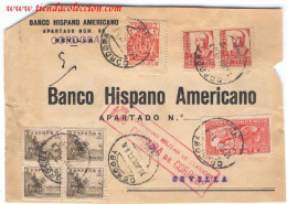 Interesante Frontal Con Membrete Del BANCO HISPANO AMERICANO De Córdova - Eilbriefmarken