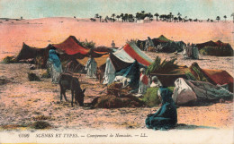 ALGERIE - Scènes Et Types - Campement De Nomades - LL - Colorisé - Carte Postale Ancienne - Scènes & Types
