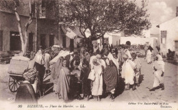 TUNISIE - Bizerte - Place Du Marché - LL - Animé - Selecta - Carte Postale Ancienne - Tunesië