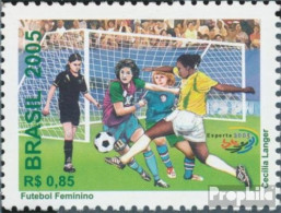 Brasilien 3428 (kompl.Ausg.) Postfrisch 2005 Frauenfußball - Neufs