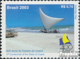 Brasilien 3313 (kompl.Ausg.) Postfrisch 2003 400 J. Staat Ceara - Neufs