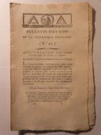 BULLETIN DES LOIS 1794 - REGIE POUDRES ET SALPETRES - IGNACE MOREL DOUBS - DOMESTIQUES STANISLAS 1er - COMITE REVOLUTION - Décrets & Lois