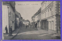 Carte Postale 59. Merville Rue Croisée    Très Beau Plan - Merville