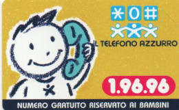SCHEDA TELEFONICA  - ITALIA - TELECOM - NUOVA - TELEFONO AZZURRO - Públicas Ordinarias