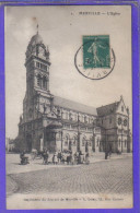 Carte Postale 59. Merville Devant L'église Très Beau Plan - Merville