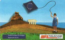 SCHEDA TELEFONICA  - ITALIA - TELECOM - NUOVA - FONDO EUROPEO DI SVILUPPO - Public Ordinary