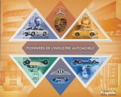 Togo 5041-5044 Kleinbogen (kompl. Ausgabe) Postfrisch 2013 Pioniere Der Automobilindustrie - Togo (1960-...)