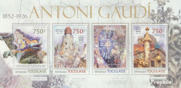 Togo 4776-4779 Kleinbogen (kompl. Ausgabe) Postfrisch 2013 Antoni Gaudí - Togo (1960-...)