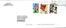 USA ETATS UNIS AFFRANCHISSEMENT COMPOSE SUR LETTRE POUR LA FRANCE 2004 - Covers & Documents