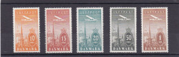 Danemark 1934, Cat. Yvert N° 6/10 ** . Très Beau, - Luchtpostzegels