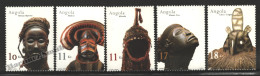 Angola 2002 Yvert 1516-20, Tribal Masks - MNH - Angola