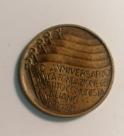 Medaglia 50 Anniversario Fondazione Del Partito Comunista Italiano 1921-1971 Medaglia Medal - Professionals/Firms