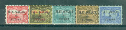 WALLIS & FUTUNA.- TIMBRES-TAXE N°1* à 8* MH SCAN DU VERSO - Timbres-taxe De Nouvelle-Calédonie Surchargés. - Strafport