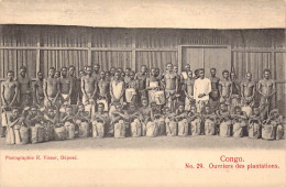 AFRIQUE - CONGO BRAZZAVILLE - Ouvriers Des Plantations - Carte Postale Ancienne - Other & Unclassified