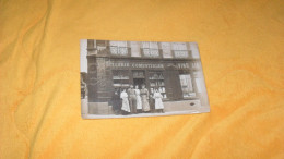 CARTE POSTALE PHOTO ANCIENNE CIRCULE DE 1909../ EPICERIE COMESTIBLES..PRODUITS DE BRETAGNE VOLAILLES. L. HENRY ?.. - Magasins