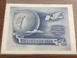 Ungarn Tag Der Briefmarke 1948 - Storia Postale