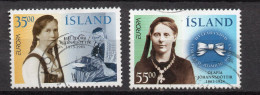 Islande Y&T N° 797 - 798   Mi N° 845 - 846 Europa 1996  Oblitéré - Usados