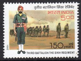India 2006 150th Anniversary Of 3rd Batallion, Sikh Regiment, MNH, SG 2308 (D) - Unused Stamps