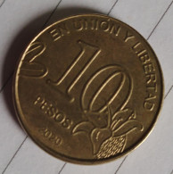 Moneda Argentina 10 $ Circulada 2020. - Argentina