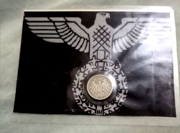 Rare Nazi Numismatic Card With A Coin Of The German Empire , N. - Zonder Classificatie