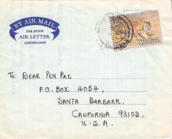 MALAYSIA - AEROGRAMME 1981 - USA / *1135 - Malaysia (1964-...)