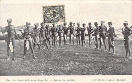 FRANCE - NOUVELLE CALEDONIE - Canaque Avec Sagailles En Tenue De Guerre - Editeur W Henry  - Carte Postale Ancienne - Nouvelle Calédonie