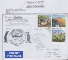 AAT Ship Visit Aurora Australis  Ca Casey 26 AUG 2012 (CS180) - Briefe U. Dokumente