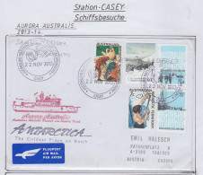 AAT Ship Visit Aurora Australis  Ca Casey 22 NOV 2013 (CS180B) - Storia Postale