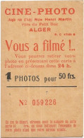 Carte    Cine  Photo  - Alger - Cartes De Visite