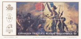 BF Neuf** Argentine, Philexfrance 89, Bicentenaire De La Révolution Française, Tableau De Delacroix, La  Liberté Guidant - Hojas Bloque