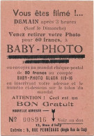 Carte    Baby  Photo    - Alger - Cartes De Visite