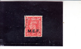 ERITREA  1943 - M.E.F. - Occupazione Inglese - Yvert 6° -  Giorgio VI= - Eritrea