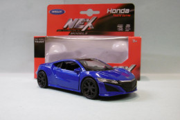 Welly Nex - HONDA NSX II 2017 Bleu Réf. 43725 BO 1/39 - Welly