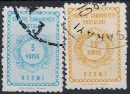 Türkei Turkey Turquie - Dienst/Service Girlanden. (MiNr: 92/3) 1964 - Gest Used Obl - Official Stamps