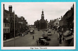 * Newcastle - Northumberland (United Kingdom - England) * (Real Photograph) High Street, Oldtimer Bus, Animée, Old - Newcastle-upon-Tyne