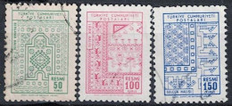 Türkei Turkey Turquie - Dienst/Service Ornamente (MiNr: 104/6) 1966 - Gest Used Obl - Timbres De Service