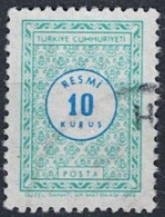 Türkei Turkey Turquie - Dienst/Service Wertziffer Im Kreis (MiNr: 116) 1969 - Gest Used Obl - Dienstzegels