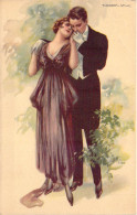 ILLUSTRATEURS SIGNES - Un Couple En Lassé - Signés T Corbella - Carte Postale Ancienne - Corbella, T.