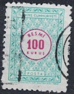 Türkei Turkey Turquie - Dienst/Service Wertziffer Im Kreis (MiNr: 118) 1969 - Gest Used Obl - Dienstzegels