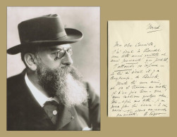 Raoul Pugno (1852-1914) - French Composer - Rare Autograph Letter Signed + Photo - Cantanti E Musicisti